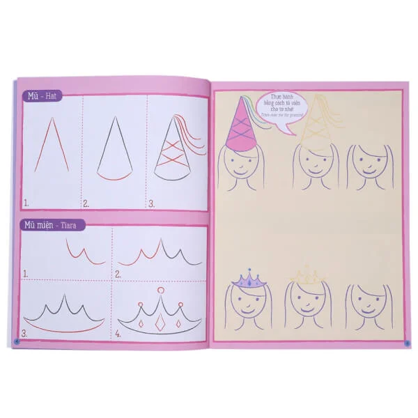 Họa sĩ tí hon - Learn to draw...  Princess Kingdom! - Nào, ta cùng học vẽ...vương quốc công chúa!