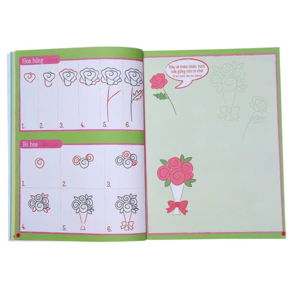 Họa sĩ tí hon - Learn to draw...   Flower Garden! - Nào, ta cùng học vẽ...khu vườn hoa!