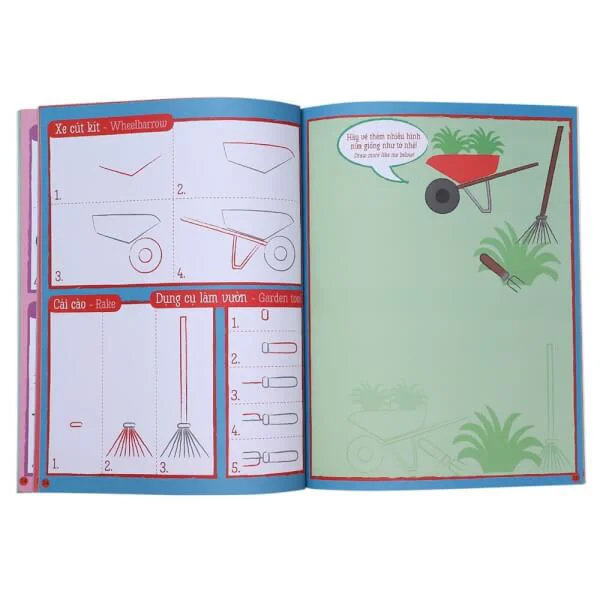 Họa sĩ tí hon - Learn to draw...   Flower Garden! - Nào, ta cùng học vẽ...khu vườn hoa!