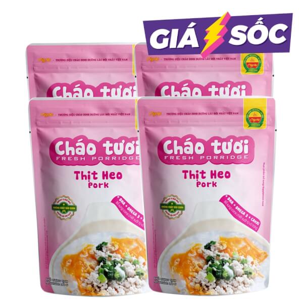 Combo 4 gói Cháo tươi Cây Thị Thịt heo