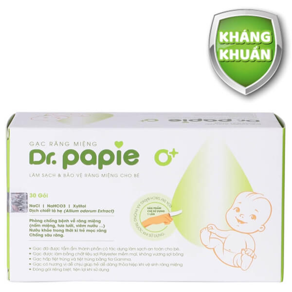 Combo 2 Gạc Răng Miệng Thảo Mộc Phòng Viêm Dr.Papie