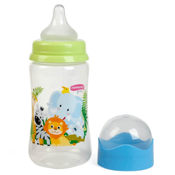 Bình sữa ConCung Good Easy Start nhựa PP cổ rộng (125ml, Xanh dương)