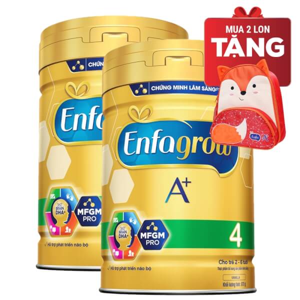 Combo 2 lon Sữa Enfagrow A+ 4 870g (2-6 tuổi)