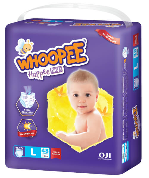 Bỉm tã quần Whoopee size L 48 miếng (8-13kg)