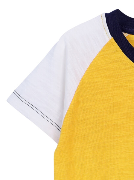 Áo thun bé trai tay ngắn CF B0220012 (2Y,Vàng)