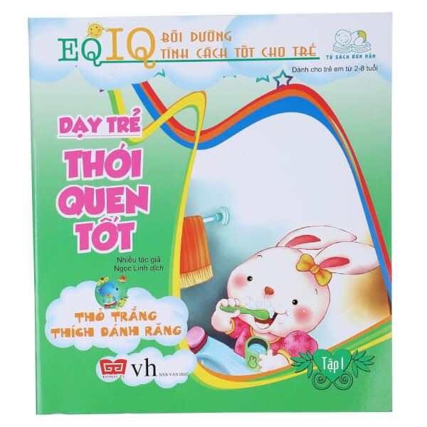 EQ-IQ Bồi dưỡng tính cách tốt cho trẻ - Dạy trẻ thói quen tốt 1(35N) - Thỏ con thích đánh răng