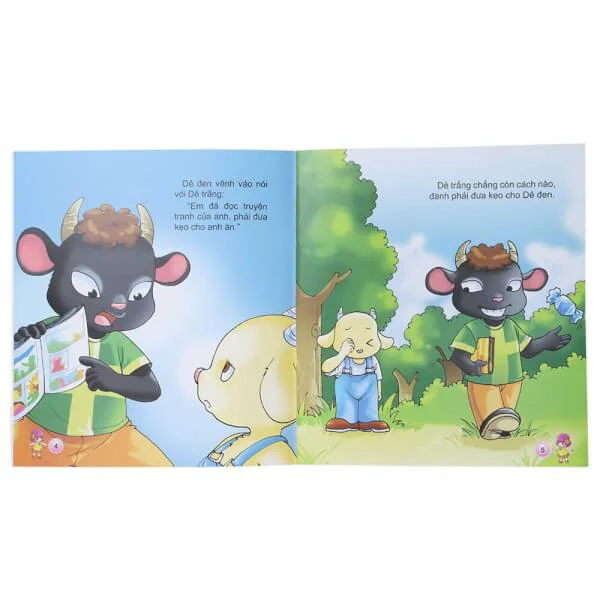 EQ-IQ Bồi dưỡng tính cách tốt cho trẻ - Dạy trẻ không ngang ngược 2(35N) - Ba chú dê con