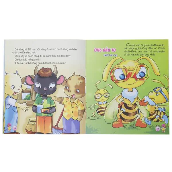 EQ-IQ Bồi dưỡng tính cách tốt cho trẻ - Dạy trẻ không ngang ngược 2(35N) - Ba chú dê con