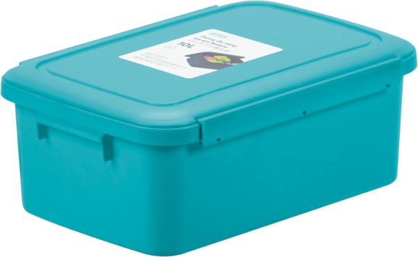 Thùng đa năng trẻ em 10L Notoro-  xanh ngọc (thùng và nắp)