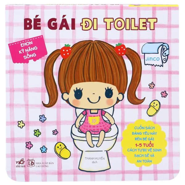Ehon kỹ năng sống - Bé gái đi toilet