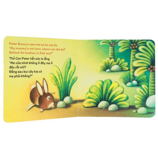 Sách lật tương tác song ngữ 0-3 tuổi - Mẹ đâu rồi