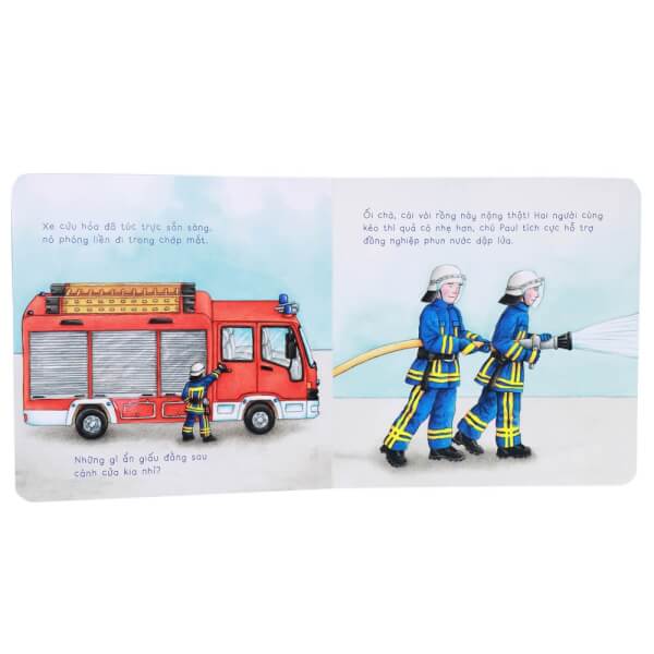 Sách lật tương tác - Đi cứu hộ cùng chú lính cứu hỏa