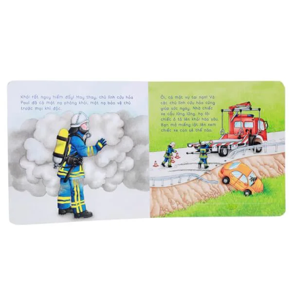 Sách lật tương tác - Đi cứu hộ cùng chú lính cứu hỏa