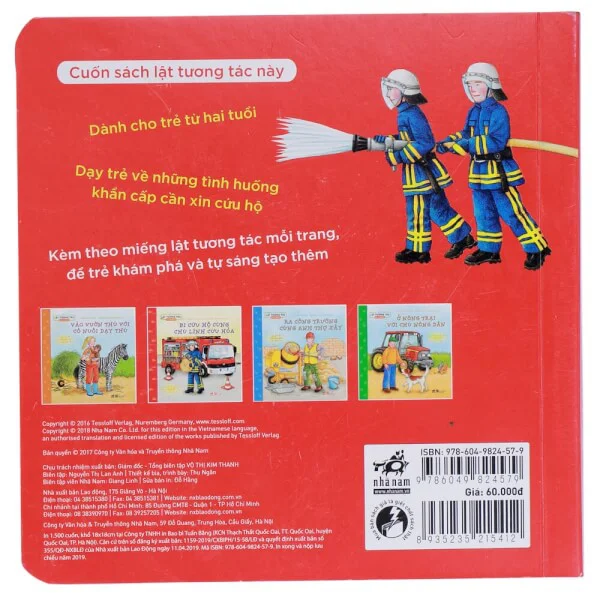 Sách lật tương tác - Đi cứu hộ cùng chú lính cứu hỏa
