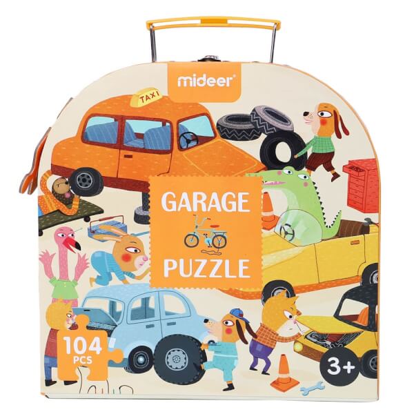 Bộ vali xếp hình giấy chủ đề garage 104pcs MD3078