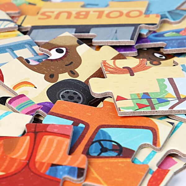 Bộ vali xếp hình giấy chủ đề garage 104pcs MD3078