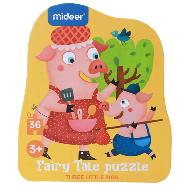 Bộ xếp hình giấy cổ tích Ba chú heo con 36pcs MD3060