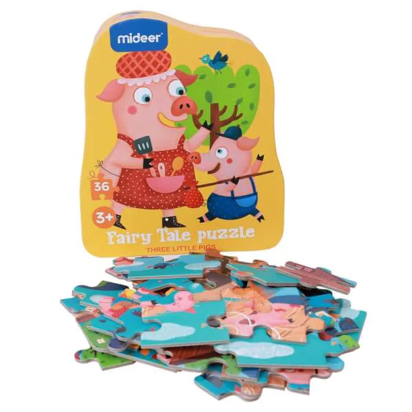 Bộ xếp hình giấy cổ tích Ba chú heo con 36pcs MD3060