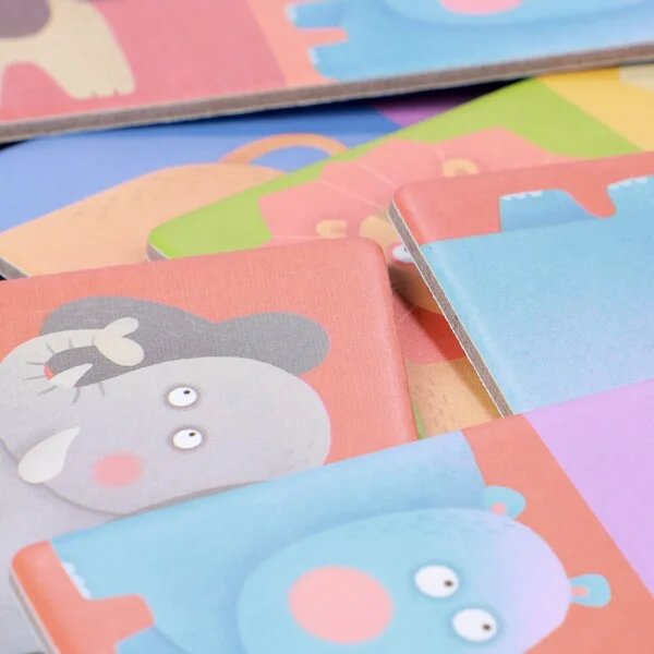 Bộ xếp hình giấy domino động vật 24pcs MD3044