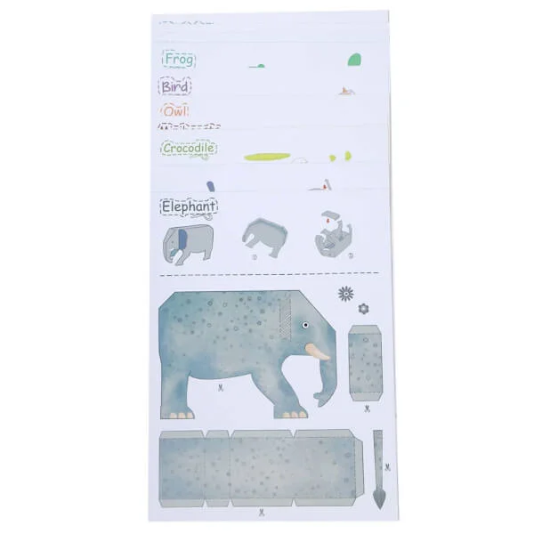 Đồ chơi gấp giấy thủ công Origami chủ đề động vật MD4082