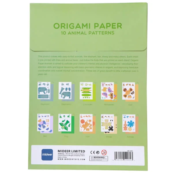 Đồ chơi gấp giấy thủ công Origami chủ đề động vật MD4082