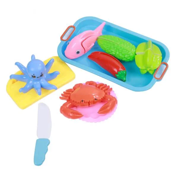 Đồ chơi cắt rau củ và hải sản set 9 món RFD314624