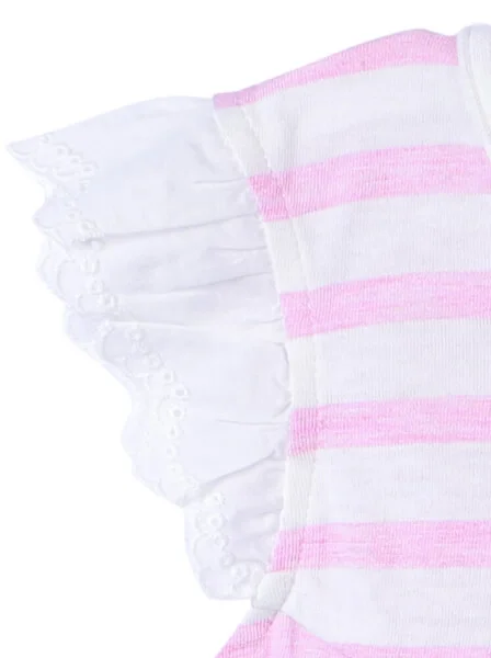 Áo thun bé gái tay ngắn CF G0320011 (9M,Hồng)