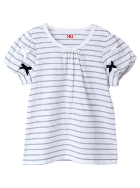 Áo thun bé gái tay ngắn CF G0320006 (Xám)