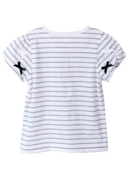 Áo thun bé gái tay ngắn CF G0320006 (Xám)