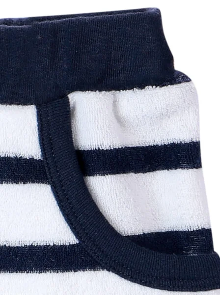 Quần thun bé trai ngắn CF B0320002 (Xanh)