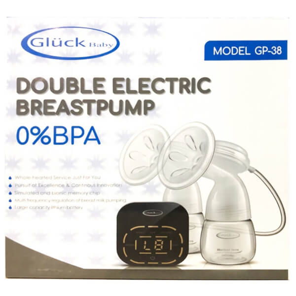 Combo 1 Balo đa năng cho mẹ bỉm sữa - màu xanh M37662 & 1 Máy hút sữa điện đôi Gluck GP 38