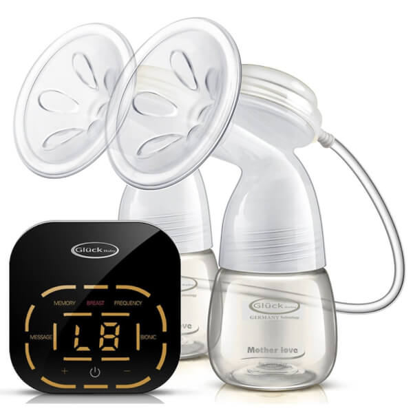 Combo 1 Balo đa năng cho mẹ bỉm sữa - màu xanh M37662 & 1 Máy hút sữa điện đôi Gluck GP 38