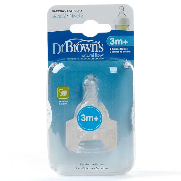 Núm ty bình sữa cổ hẹp Dr Brown