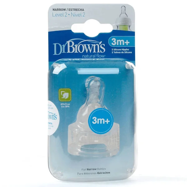 Núm ty bình sữa cổ hẹp Dr Brown