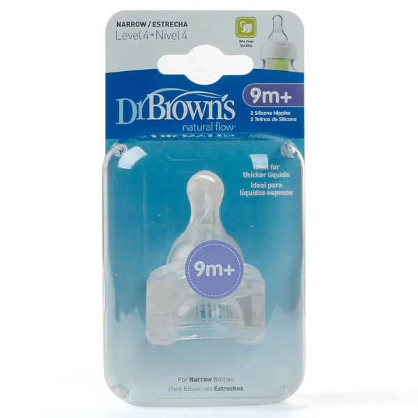 Núm ty bình sữa cổ hẹp Dr Brown