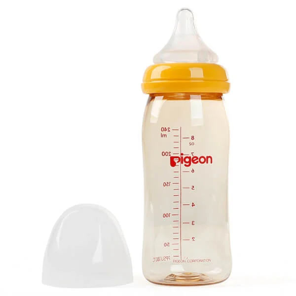 Bình sữa Pigeon nhựa PPSU cổ rộng 240ml