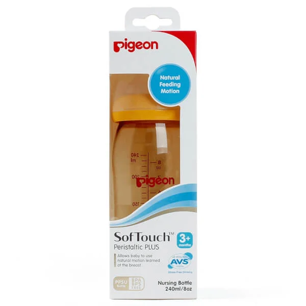 Bình sữa Pigeon nhựa PPSU cổ rộng 240ml