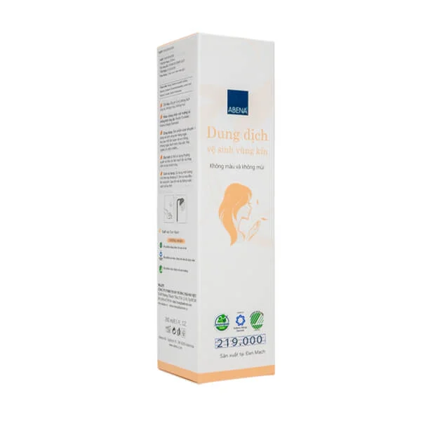 Dung dịch vệ sinh vùng kín Abena 200ml, nhãn hồng