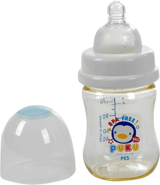 Bình sữa PUKU nhựa PES cổ rộng 140ml P10810