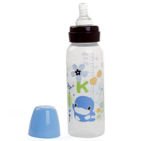 Bình sữa Kuku nhựa PP BPA Free cổ hẹp 240ml (KU5928A, Xanh)