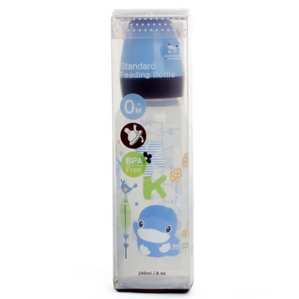 Bình sữa Kuku nhựa PP BPA Free cổ hẹp 240ml (KU5928A, Xanh)