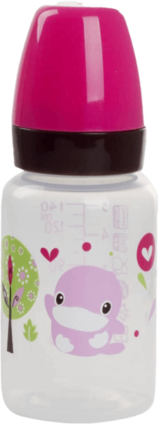 Bình sữa Kuku nhựa PP BPA Free cổ hẹp 140ml (KU5927A, Hồng)