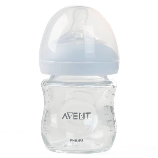 Bình sữa Philips Avent Natural thủy tinh cổ rộng mô phỏng tự nhiên 120ml (SCF671/13)