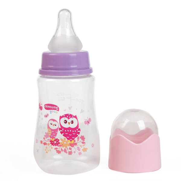 Bình sữa ConCung Good Easy Start nhựa PP BPA Free cổ hẹp 125ml (Hồng)