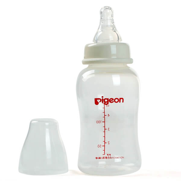 Bình sữa Pigeon Streamline nhựa PP BPA Free cổ hẹp 150ml