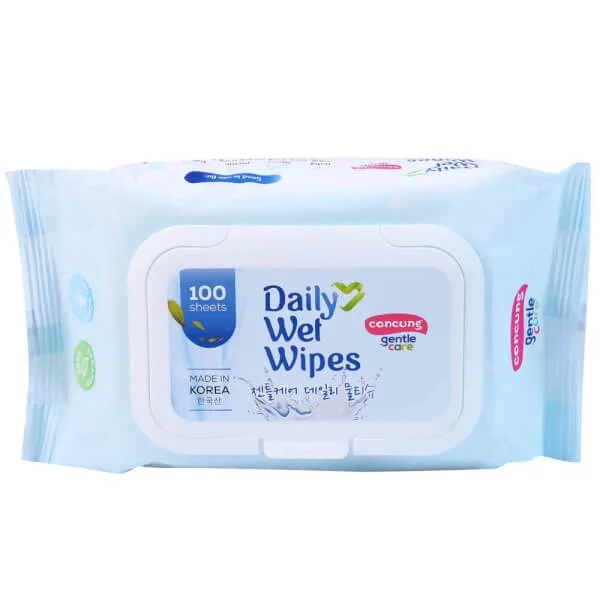 Khăn ướt Daily ConCung Gentle Care tiết kiệm 100 tờ