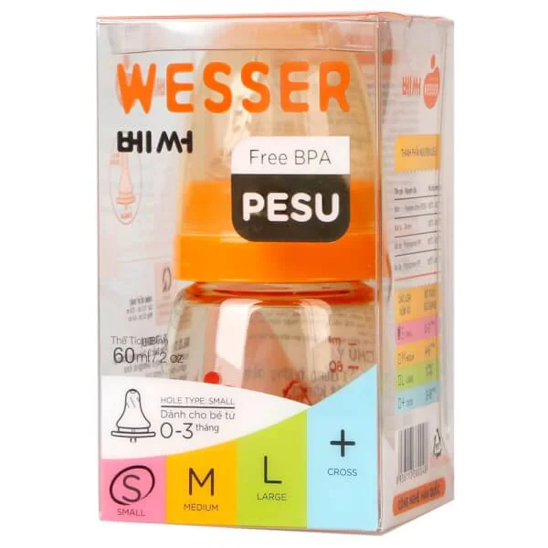 Bình sữa Wesser PESU 60ml