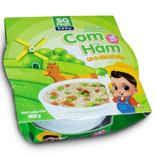 Cơm hầm bò & đậu hà lan 150g