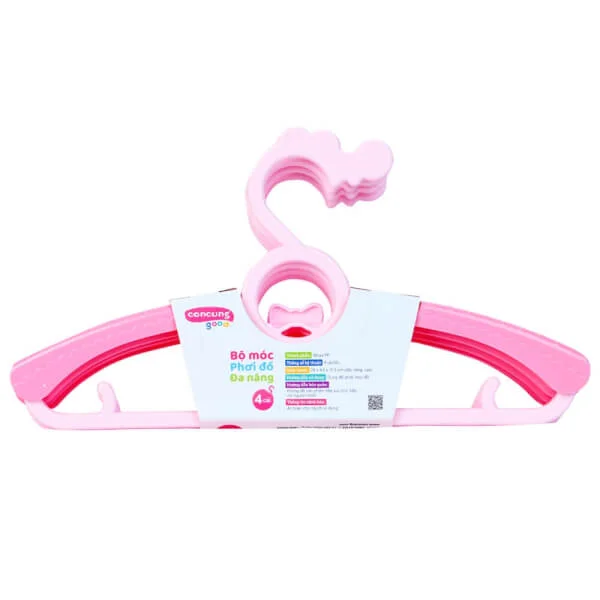 Móc treo đồ đa năng ConCung Good màu hồng
