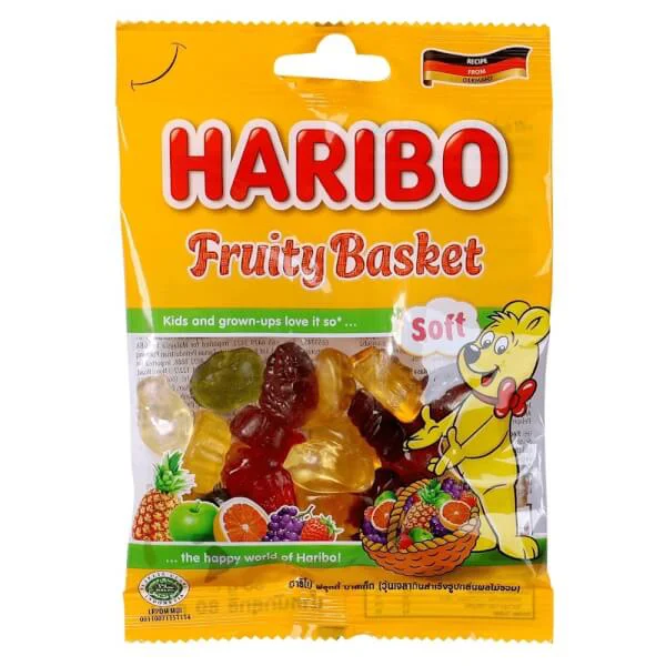Combo 2 Kẹo dẻo Haribo Fruity basket 80g